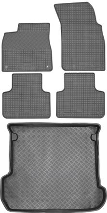 OEM Audi Q7 Ii 4m Suv A Partir De 2015 Set - Alfombrillas De Goma Para Coche + Alfombrilla Para Maletero