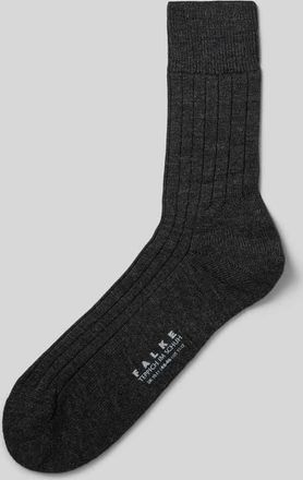 Falke Strümpfe aus Schurwollmischung Modell Teppich im Schuh in Anthrazit, Größe 39/40