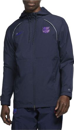 Nike Official FC Barcelona AWF Full Zip Jacket Blue DA2465-451