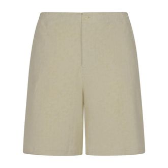 Off-white Terry Bowling Shorts - Heren - Korte Broeken - Beige - M - Katoen - Korte Broeken