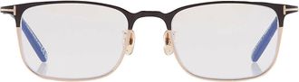 Tom Ford Blue Light Block Rectangular Mens Titanium Eyeglasses FT5929-D-B 001 51