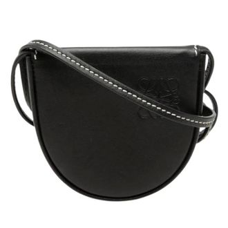 Loewe Tweedehands leren schoudertassen - Dames - Pre-owned - Zwart - Maat: ONE Size Leer