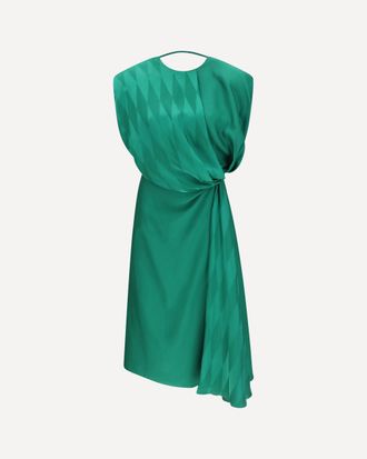 Versace Midi silk Dress with twist detail Female 40