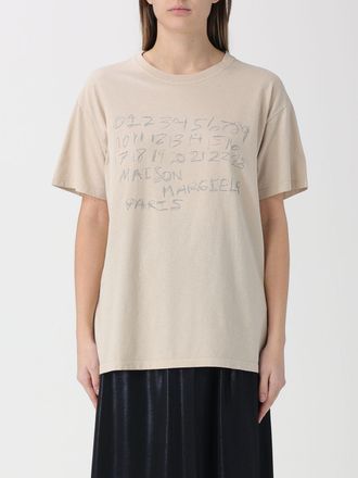 Maison Margiela T-shirts in cotone con logo Maison Margiela