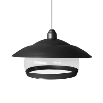 Tosel Suspensi&oacute;n vidrio negro D30 cm