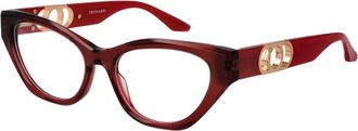 Trussardi Red Acetate Glasses Womens (Frames)