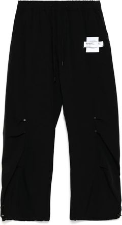 Musium Div. Pantaloni con applicazione logo - Nero