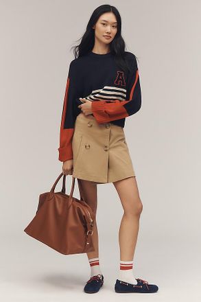 Maeve Reworked Pleated Mini Skirt