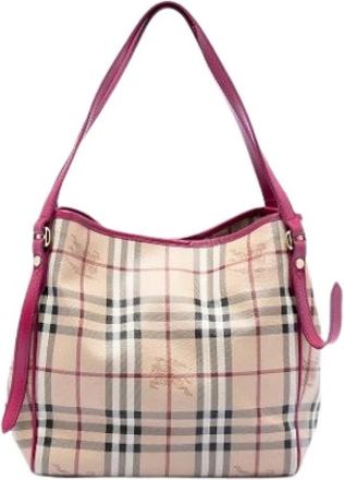 Burberry Pre-owned Shoulder Bags, female, Beige, Size: ONE SIZE Pre-owned Canterbury Tote