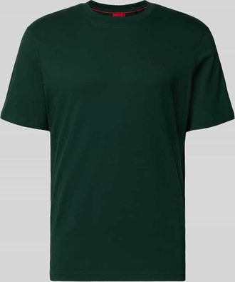 HUGO BOSS Regular Fit T-Shirt aus reiner Baumwolle Modell DERO in Dunkelgruen, Größe XXL