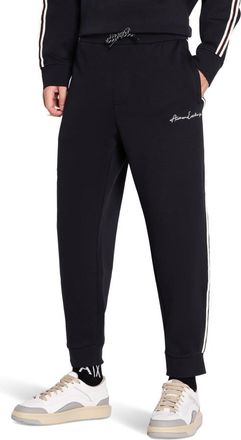 A|X Armani Exchange Signature Logo Striped Jogger, Size XX-Large