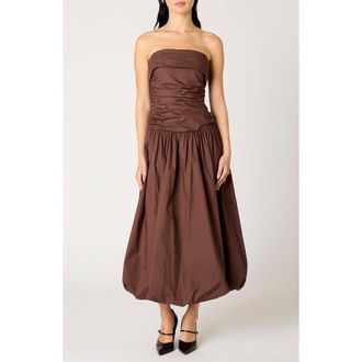 Nia Freya Strapless Dress in Chocolate at Nordstrom Rack, Size X-Small