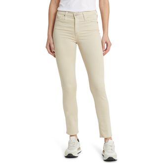AG - Adriano Goldschmied The Prima Cigarette Leg Skinny Jeans in Cream Froth at Nordstrom, Size 32
