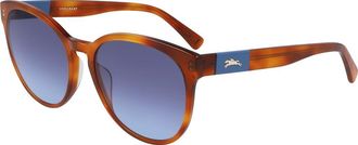 Longchamp 56mm Cat Eye Sunglasses in Blonde Havana at Nordstrom Rack