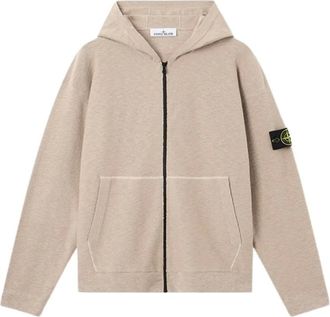 Stone Island Hoodies & sweatvesten, Heren, Beige, L, Zip-throughs