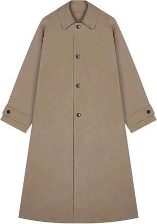 Masscob Dames, Mantels, Beige, Maat: M/L Gabardine