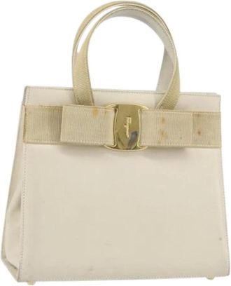 Ferragamo Pre-owned Handbags, female, White, Size: ONE SIZE Pre-owned Handbag