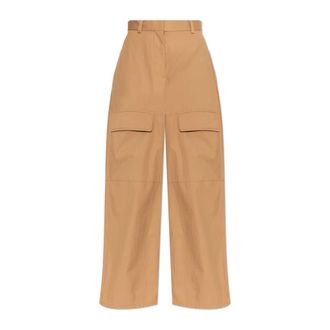 Stella McCartney Stella McCartney, Wide Trousers, female, Brown, Size: XS Wide-Leg Cargo Trousers