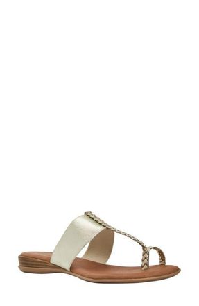 Andr&eacute; Assous Neo Toe Loop Sandal in Platino at Nordstrom, Size 11