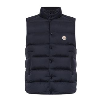 Moncler Tibb Down Vest - male - Moncler - Waistcoats - Blue - 2XL - Jackets