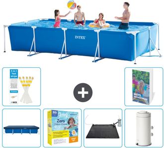 Intex Piscina Con Estructura Rectangular - 450x220x84 Cm - 7-piezas S103