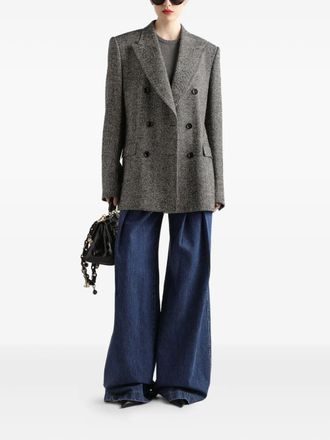 Dolce & Gabbana Womens Five Pocket Pleated Jeans - Blue Cotton - Size EU 42 (Womens)