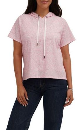 Cyrus Short Sleeve Pullover Hoodie in Pink Lemonade at Nordstrom Rack, Size X-Large