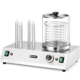 OEM Calentador De Panecillos Para Perritos Calientes Con 4 Brochetas, 550 W