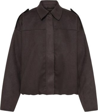 Ichi Ichi - Ihkeisha Jas - Dames - Jassen - Bruin - Maat: M Poliester