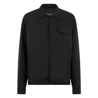 Herno Light Jackets, male, Black, Size: XL Padded Jacket-Shirt
