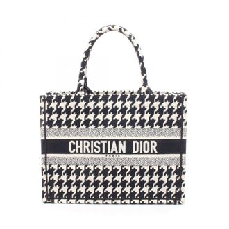 Dior Black White Canvas Handbag Tote Bag (Pre-Owned)