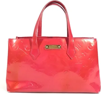 Louis Vuitton Pink Rose Pop Monogram Vernis Canvas Handbag Tote Bag (Pre-Owned)
