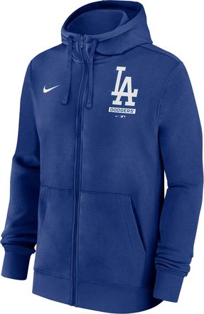 Nike Los Angeles Dodgers Lockup Nike Mens MLB Full-Zip Hoodie in Blue | 01NC4EWLD-LU7