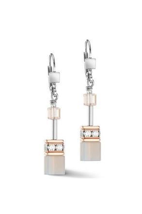 Coeur de Lion Geocube Iconic Precious Rose Gold Earrings in Peach at Nordstrom