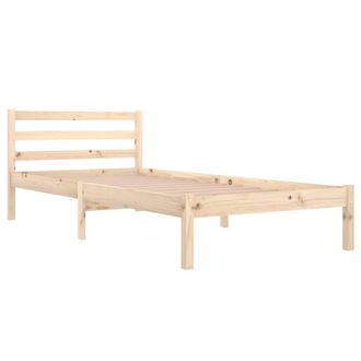 Berkfield Home Beautiful Day Bed Solid Wood Pine 90x200 cm in Light Tan