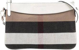 Burberry Pre-owned Cross Body Bags, female, Multicolor, Size: ONE SIZE Pre-owned Canvas Crossbody Bag