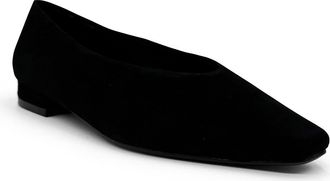 Chelsea Crew Slick Flat in Black Suede at Nordstrom Rack, Size 7