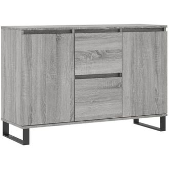 vidaXL Aparador De Madera De Ingenier&iacute;a Gris Sonoma 101,5x35x70 Cm Vidaxl