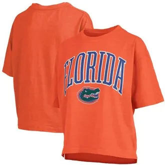 Pressbox Womens Pressbox Orange Florida Gators Nelson Arch Over Logo Waist Length Oversized Slub T-Shirt at Nordstrom, Size Xx-Large