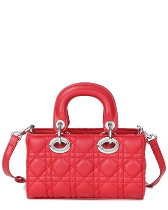 Tiffany & Fred Elegant Structured Quilted Leather Shoulder Bag