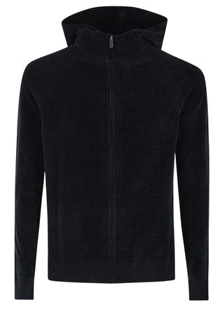 Roberto Ricci Design Velvety Chenille Half-Zip Polyethylene-Blend Sweater