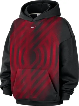 Nike Portland Trail Blazers Standard Issue Nike Mens NBA Fleece Basketball Hoodie in Black | IQ2589-010