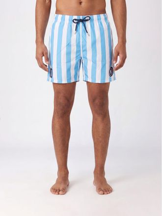 MC2 Saint Barth Costume da bagno a righe con logo