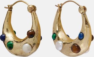 Alemais Al&eacute;mais Pendientes de aro Jem Rainbow adornados