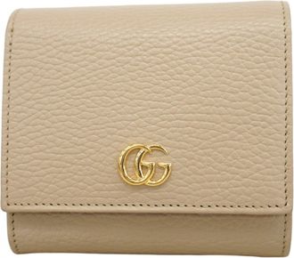 Gucci Beige Yellow Leather Wallet (Bi-Fold) (Pre-Owned)