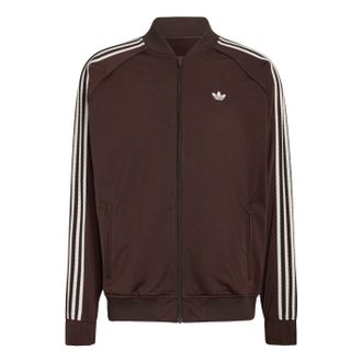 adidas Britcore SST Truck Jacket Asia Sizing Aurora Coffee HZ3780