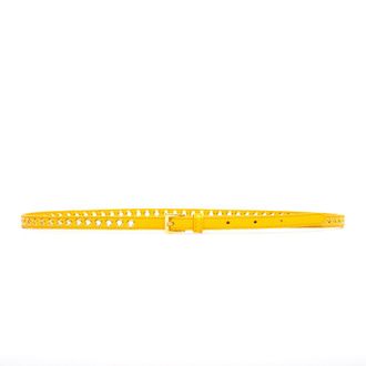 Prada Yellow Eyelets Buckle Belt