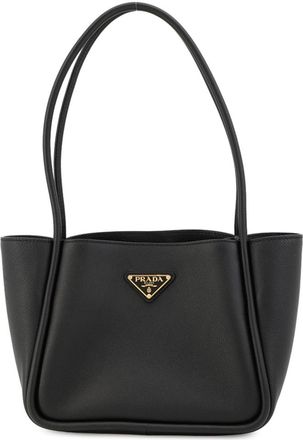 Prada Black Leather Tote Bag (Pre-Owned)