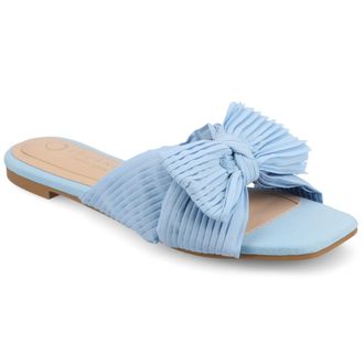 Journee Collection Women & apos;s Serlina Medium and Wide Width Flat Sandals