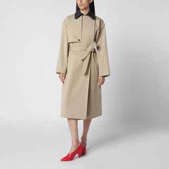 Bottega Veneta Trench color Sahara in cotone